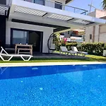 In A Modern With A Private Pool In