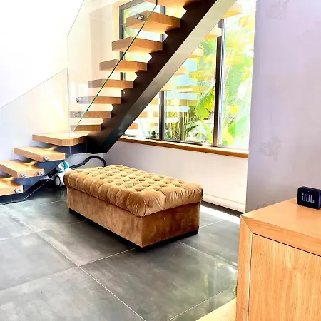 In A Modern With A Private Pool In