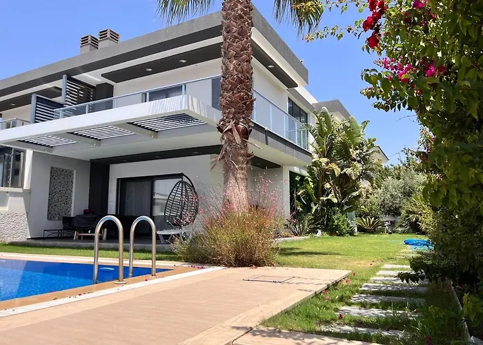 In A Modern With A Private Pool In