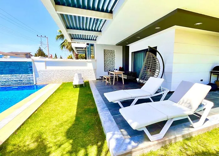 In A Modern With A Private Pool In