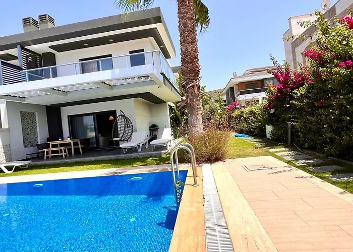 In A Modern With A Private Pool In Çeşme