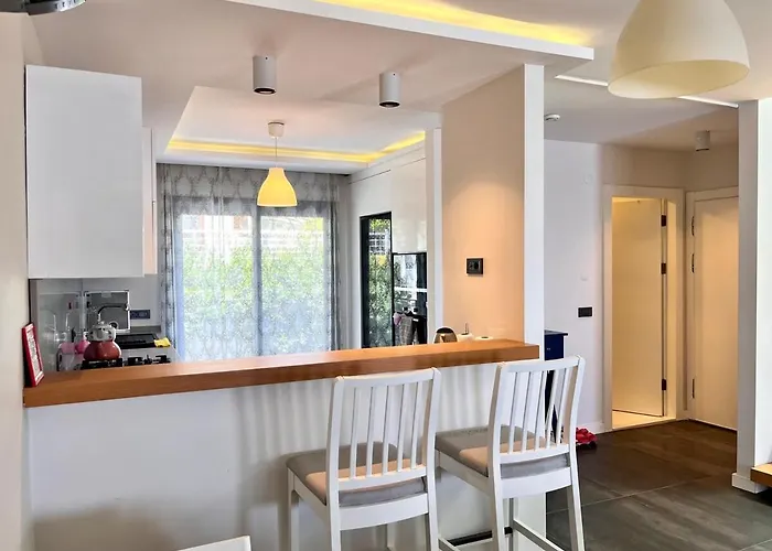 In A Modern With A Private Pool In